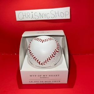 Hallmark MVP OF MY HEART Stitched BASEBALL Valentines Day Gift NEW IN BOX
